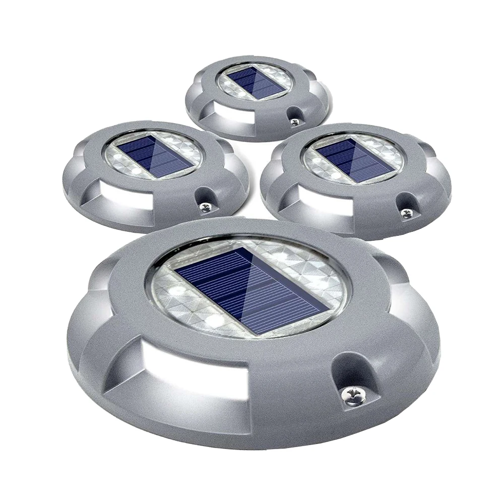 Waterproof IP67 LED Solar Powered Heat-resistant Battery Road Stud Road Reflective Ground Warning Light