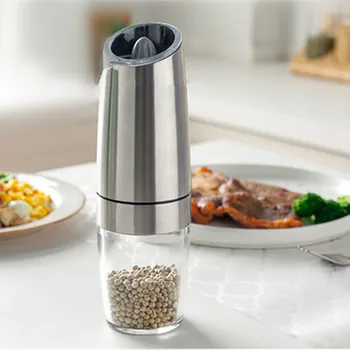 

2020 New Grinder Gravity Automatic Induction Salt and Pepper Grinder Set with Blue LED Working Indicator