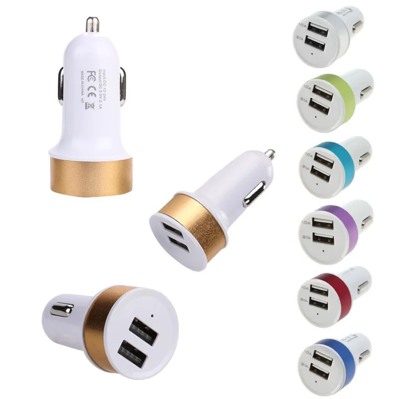 2.1A светодиодный дисплей двойной USB Автомобильное зарядное устройство Универсальный мобильный телефон автомобильное зарядное устройство для Xiaomi samsung S8 S9 iPhone X 6 6s 7 8 Plus планшет