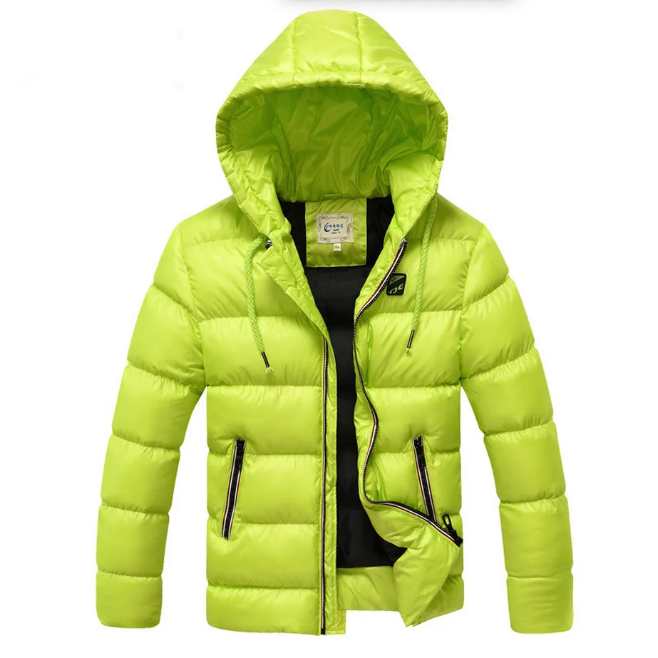 От 7 до 16 лет; детская зимняя куртка для мальчиков; Модная парка с капюшоном для подростков; стеганая верхняя одежда; утепленная верхняя одежда - Цвет: fruit green