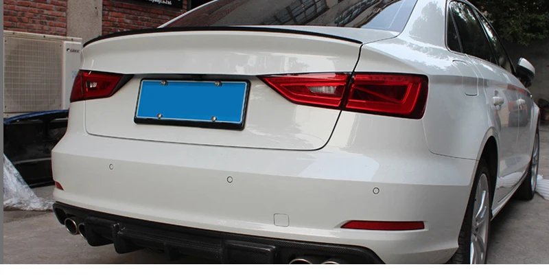 Для Audi A3 спойлер из углеродного волокна крыло 2013- седан купе