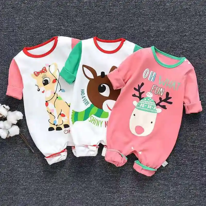 

Infant Long Sleeve Onesie Pure Cotton Spring And Autumn CHILDREN'S 0 to 3 Months Men And Women Baby Romper out Clothes Autumn Ho