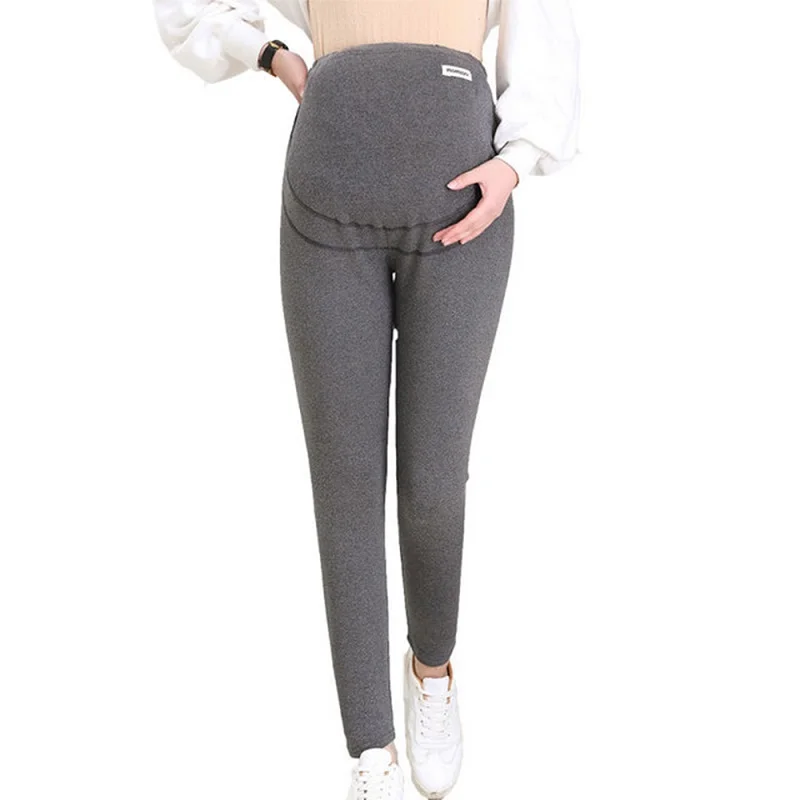 

5XL Winter Velvet Pants For Pregnant Women Maternity Leggings Warm Clothes Thickening Pregnancy Trousers Maternity Clothing