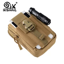 IKSNAIL funda táctica molle caza bolsas de cinturón de cintura bolsa táctico militar paquete bolsas para exterior bolsillo caso Camo bolsa para Iphone
