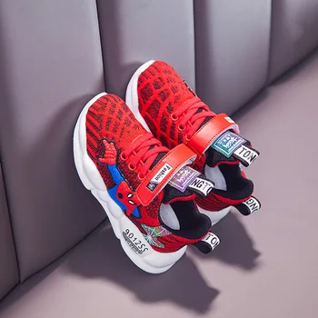 

Tennis Shoes Kids Red Spider Man Shoes Children Boys Knitting Sock Sneakers Fashion Cartoon Girl Children Shoes For Teenagers