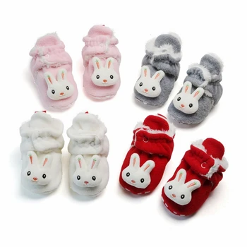 

Winter Baby Cute Shoes Girl Boy Cartoon Warm Cotton Boots Casual Shoes Newborn Cute Non-slip Soft Sole Shoe