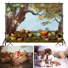 

Mocsicka Newborn Child Portrait Photography Backdrop for Photo Studio 1st Birthday Photo Background Tree Flower Pot Props Shoot