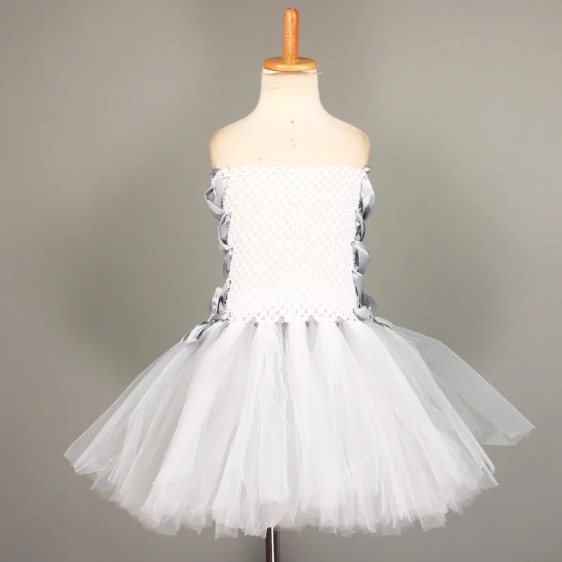 Dead Bride Inspired Girls Halloween Tutu Dress Gothic Scary Kids Role Play Party Costume for Carnival Photos Tulle Dress (10)