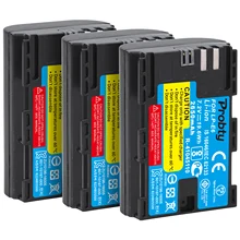 3 шт Полный кодированный LP-E6 LPE6 2650mAh Аккумулятор для Canon 5D Mark II III и IV 70D 5Ds 6D 5Ds 80D 7D 60D 5Ds R DSLR камеры