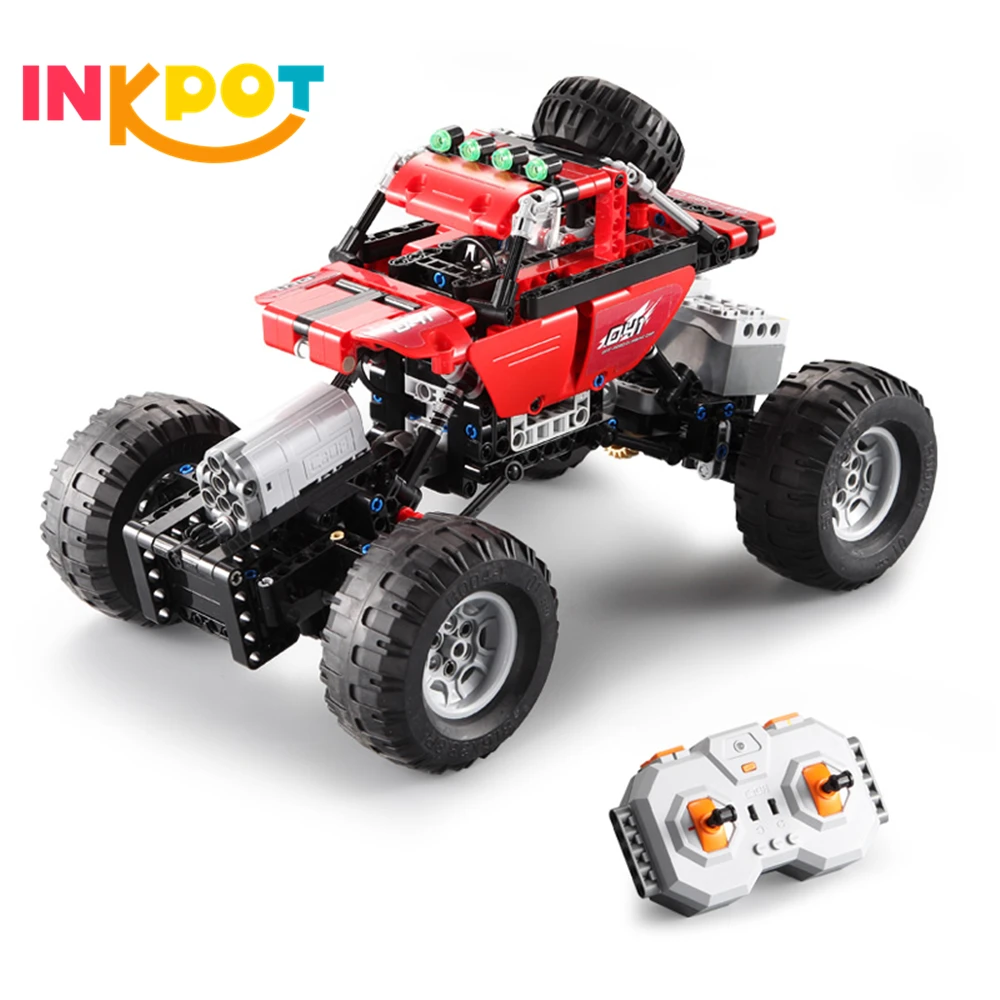

489pcs RC Car Building Block set 3in1 2.4G 2.7KM/H RC Off-Road Climbing vehicles Education toy bricks for children