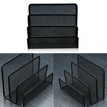 

Lightweight Practical School 3 Layers Metal Mesh Office Easy Storage Multi-functional Space Saving File Holder Desk Organizer