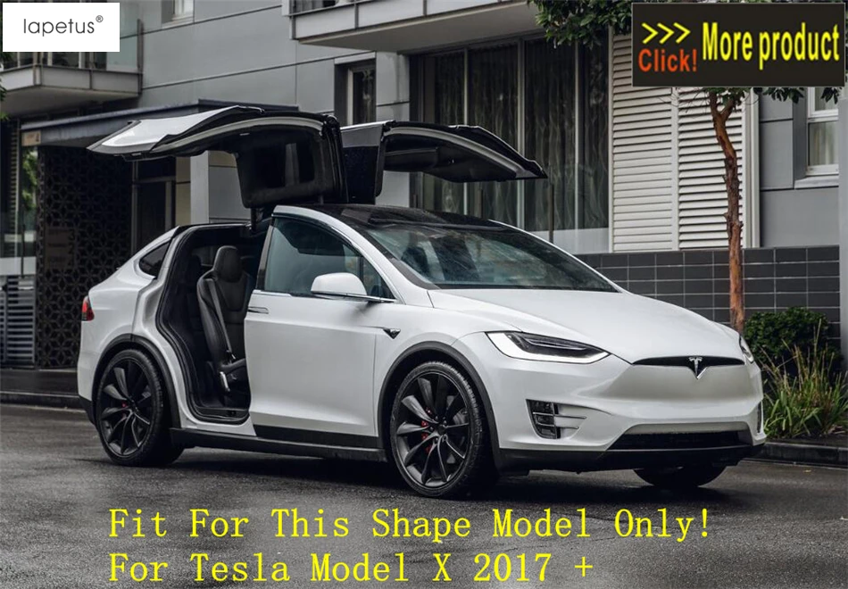 Lapetus аксессуары для Tesla модель X- ABS зеркало заднего вида Защитная крышка отделка заднего вида зеркала боковое зеркало Чехлы