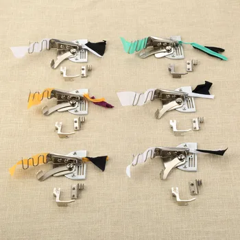 

DRELD 18-28mm A10 1 Needle Industrial Lockstitch Sewing Machine Double Fold Bias Binder Foot Binding with Attachment