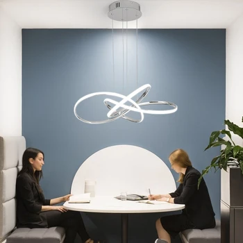 

Chrome/gold Plated Modern Led Chandelier for Dining Room Kitchen Room Led Chandelier 90-260V Free Shipping Chandelier 1043 AC