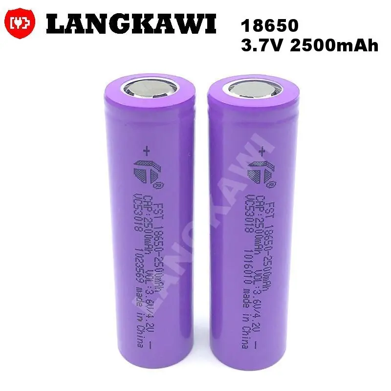 Bateria de Íon de Lítio Recarregável Bateria de 18650 v 2500mah para Lanterna Ferramentas Elétricas Brinquedo Scooter Elétrica