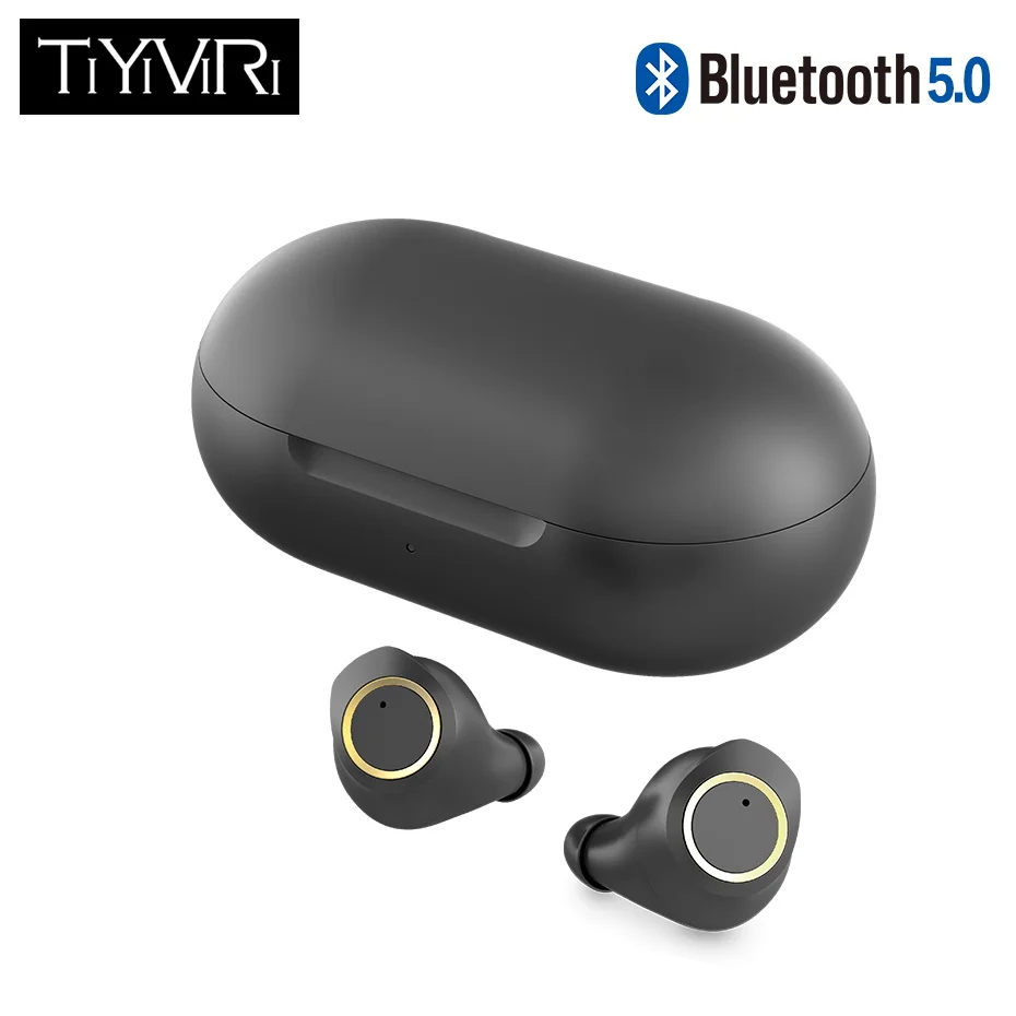 Offerte TiYiViRi TP01 Bluetooth 5.0 Auricolari Senza Fili di Tocco di Controllo del Trasduttore Auricolare Vero stereo senza fili di Gioco a cancellazione di Rumore IPX5 Impermeabile
