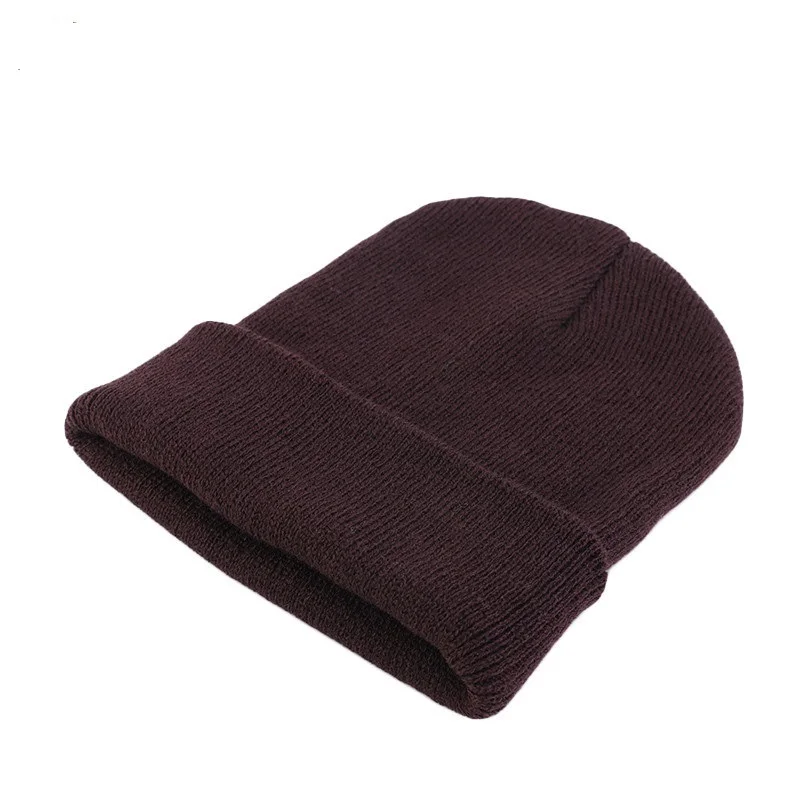 mens skully hat Solid  Unisex  Winter Autumn  Skullies & Beanies Knitting Bonnets new era skully beanie