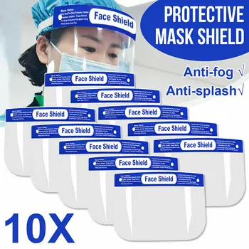 

10x Full Face Covering Anti-fog Safety Shield Tool Mask Clear Glasses Eye Helmet