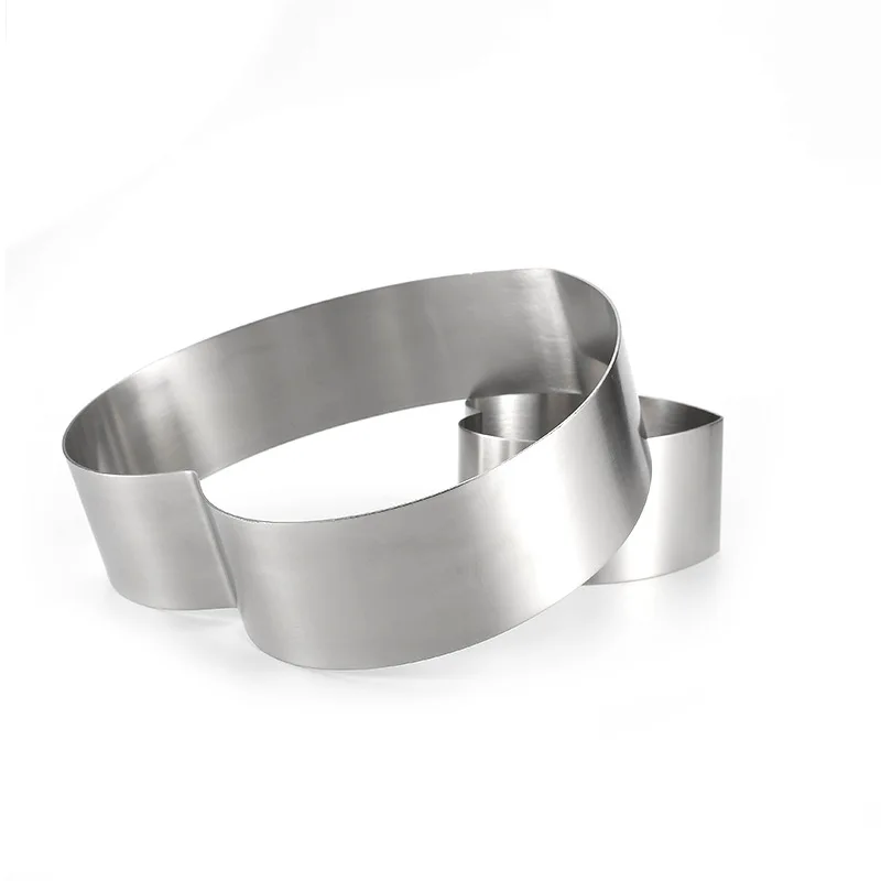 

Kitchen Household Baking Tool Stainless Steel Cake Large Heart Shape Layered Mousse Mold Cake Delamination