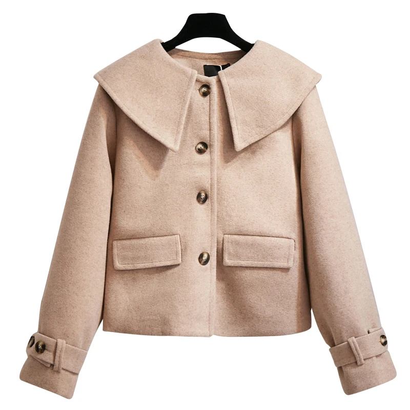 

women coat autumn outfit new ins Korean fashion trench relaxed joker long sleeve overcoat outwear warm outfit top design