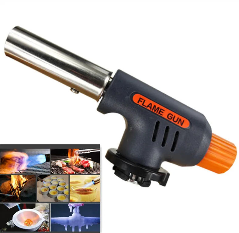 

Gas Blow Torch Flamethrower Multi-functional Metal Ignition Flamethrower Butane Burner Ignition Baking Welding BBQ Camping