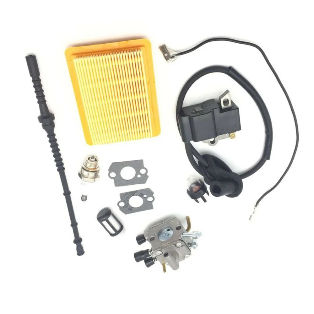 

Fuel hose Ignition Coil Kit Primer bulb FS250 FS300 Air Filter Carburetor Spark plug Useful
