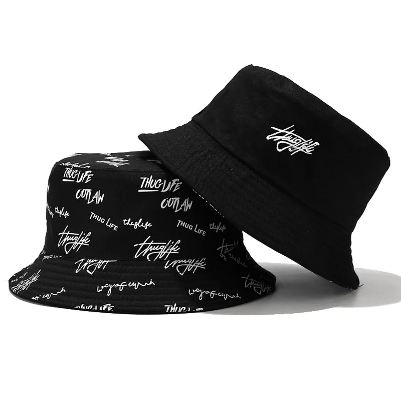 

2023 New Reversible Fishing Hat Fisherman Cap For Boys Girls Bob Femme Gorro Summer Bucket Hats Women Men Panama Hat