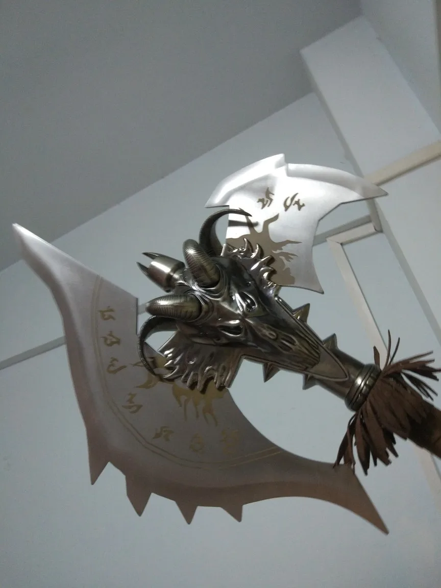 [Сделано из металла] 1:1 110 см WOW Shadowmourne топор сплава модель Lich King Arthas FROSTMOURNE'S Brother оружие коллекционные модели подарок