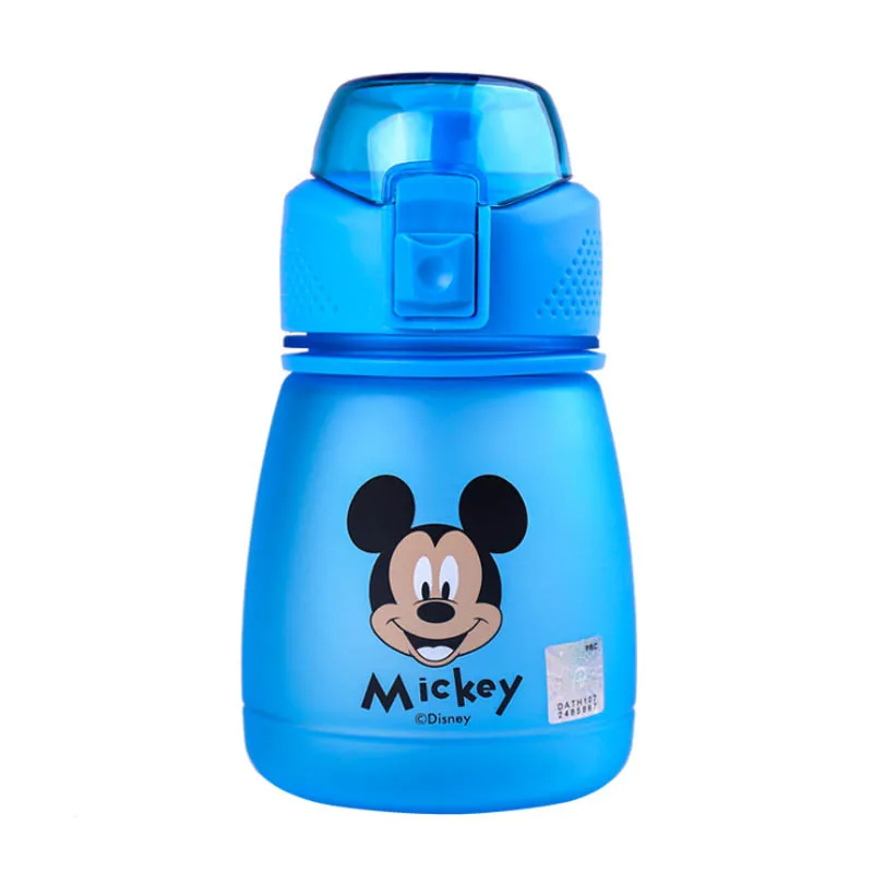 Mickey DISNEY детская бутылка для воды для детей 390 мл анти-капля пластиковые детские чашки Сиппи мультфильм Минни drinkbeker соломинка для бутылки для воды - Цвет: Mickey