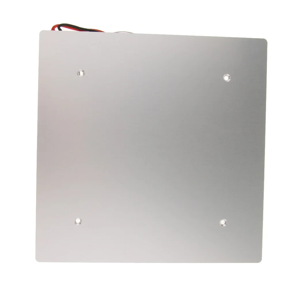 3D Printer Aluminum Heated Bed 12V Hot Bed with Thermal Cable for CR-10 Black 300*300*3mm