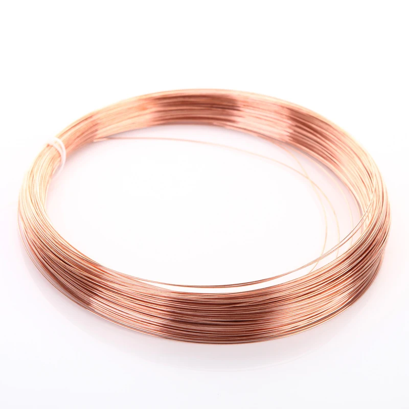 10M~1M Pure Copper Wire Bare Red T2 Copper Line Superfine Wire Diameter 0.1/0.3/0.6/1/1.4/1.6/1.8/2/2.5/3mm