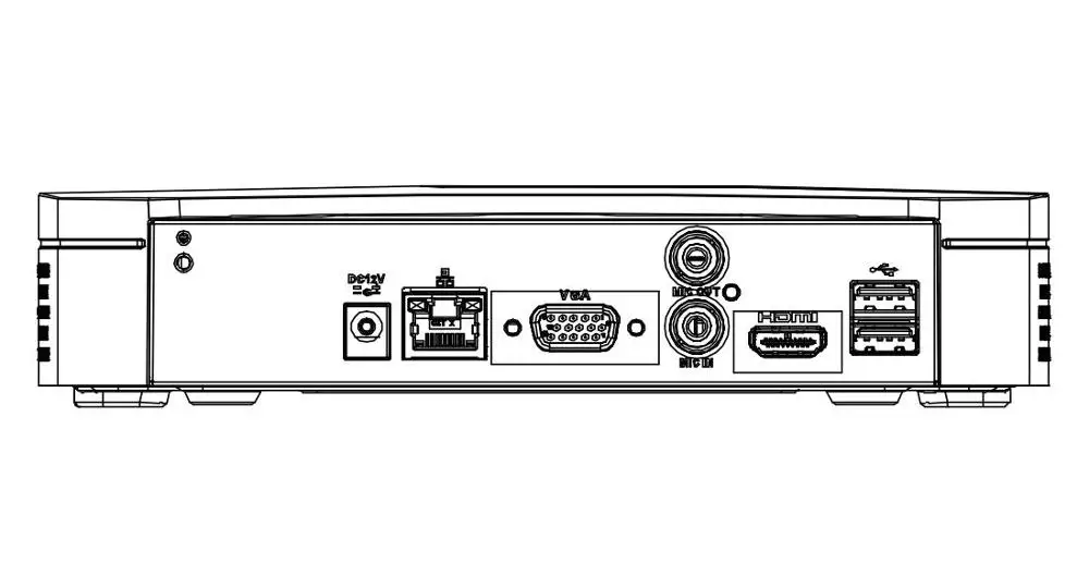 Dahua EZ-IP NVR NVR1B04 NVR1B08 4/8 Channel Smart 1U H.265 Network Video Recorder