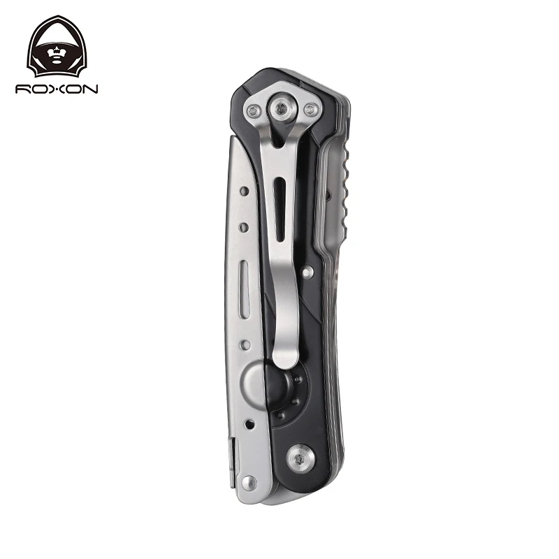 Складной карманный нож и ножницы Roxon 2 в 1 EDC Multi tool с зажимом для ремня, работа по дому, рукоделие, на открытом воздухе, кемпинг