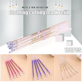 

100pcs Heat Erasable Pen High Temperature Disappearing Fabric Marker Refills L9