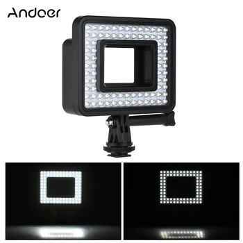 

Andoer Action Camera LED Ring Light Dimmable 80pcs Bead for GoPro Hero 4/3+/3 SJCam Sports Camcorder