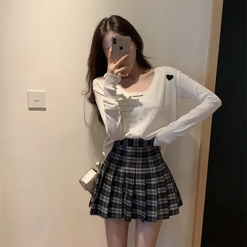 

Set Female 2020 Spring And Summer New Thin Suspenders Top Three-piece Lattice Pleated Skirt Fashion Temperament Women's Clothes