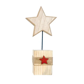 

Wooden Mini Desktop Christmas Tree Star Elk Shape Home Decoration Ornaments Novelty Decor For Girls And Boys