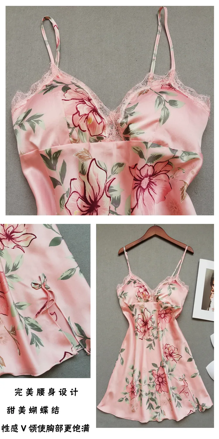 Autumn New Style Viscose Nightgown Women's Simple Natural Thin Short Skirt Pajamas Casual Comfortable Women's Home Wear