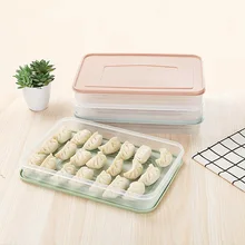 Однослойные быстро замороженные пельмени коробка Кухня Холодильник пищевой отсек с крышкой crisper наложенный wonton коробка