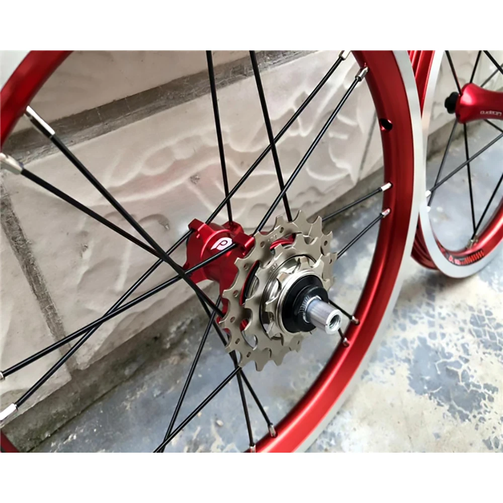 Litepro-折りたたみ自転車ホイールセット,3つのギアホイールのセット