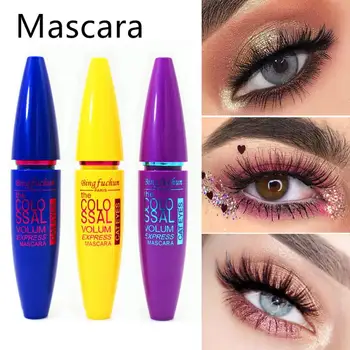 

Thick Curling Waterproof Mascara Black Silk False Eyelashes Natural Lasting Anti-smudge Mascara Eye Makeup