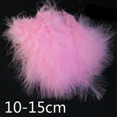 Pink Из турецких мохнатых перьев 100 шт/партия несколько цветов перо Diy ювелирные аксессуары букет Ловец снов украшения Ремесло - Цвет: Pink