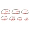 10pcs/lot half-rings Multi-Purpose Alloy Round D ring Handmade DIY Accessories for Luggage Belt Dog Leashes Handbag Shoes ► Photo 3/6