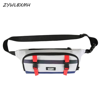

ZYWLBXMH Waterproof Oxford Cloth Waist Packs Reflective Strip Design Waist Bag Men's Women's Chest Bag Multi-pocket Fanny Pack