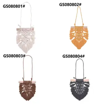 

Nordic Baby Room Cotton Tassels Wall Hanging Handmade Macrame Home Decor Retro Handcrafted Girls Room Indian Decor