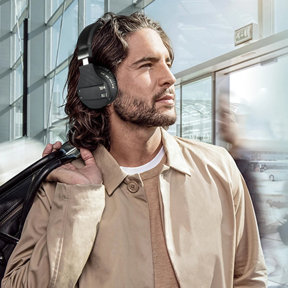 Hi-Fi стерео наушники bluetooth наушники шумоподавление Гарнитура поддержка SD карты с микрофоном для iphone мобильный xiaomi sumsamg