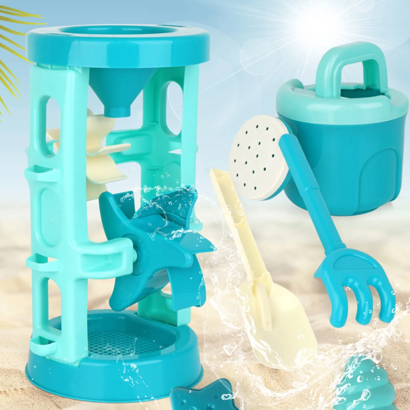 Juguete de playa para niños y niñas, juego de arena, exterior, verano, pala, herramienta
