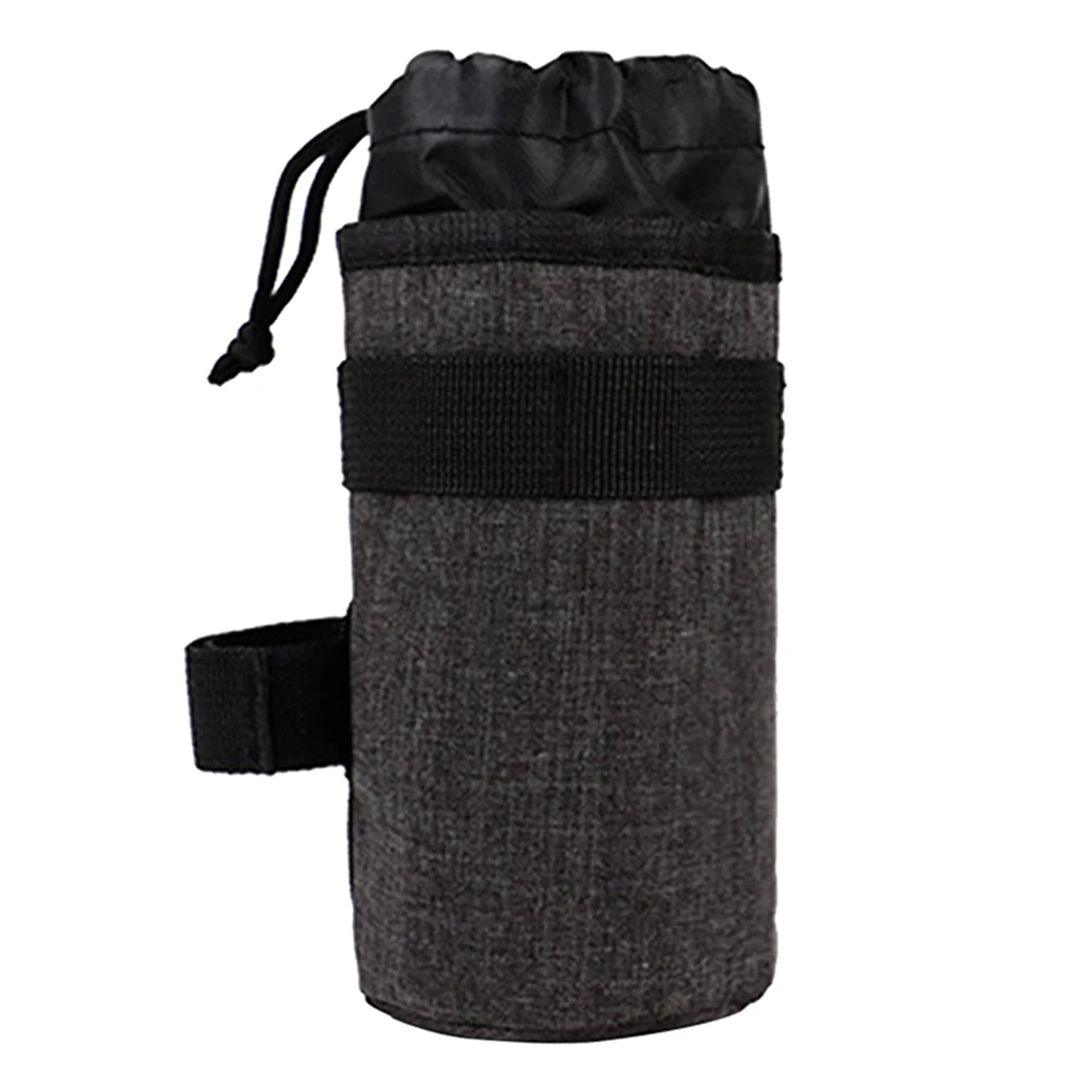 Bike Cup Holder Water Bottle Insulated Pouch Bag & Adjustable Drawstring Closure - Easy to Install - Select Colors