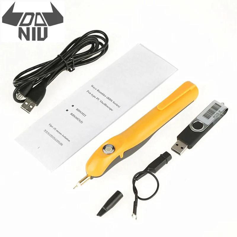 

DANIU Portable Pen Type Oscilloscope PC 25 MHz Band 100 MS / s Sampling USB Powered Oscilloscope