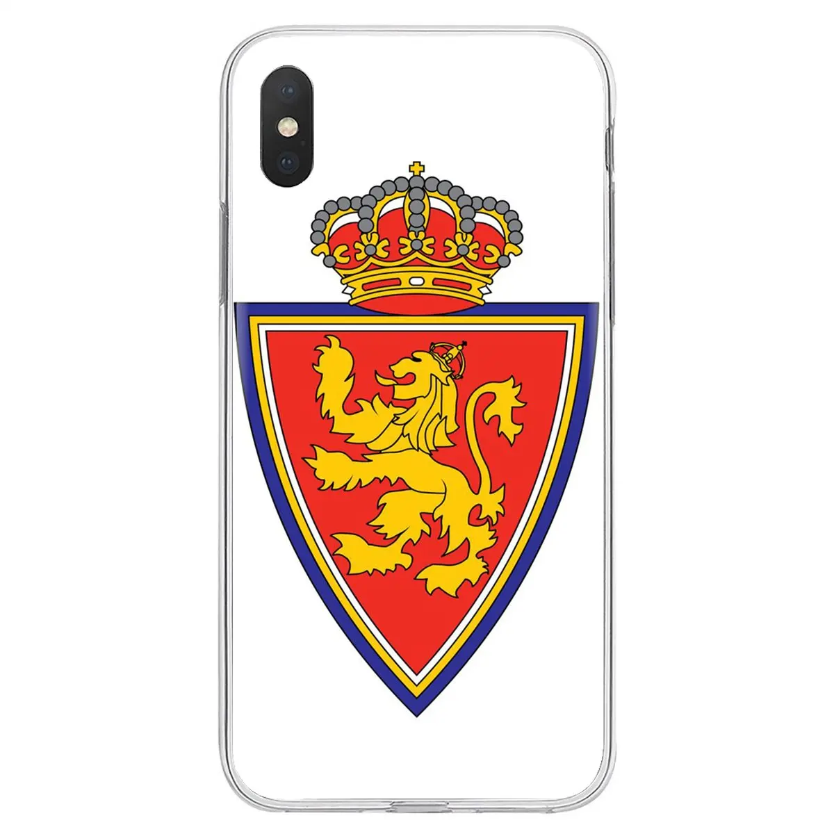 Силиконовый чехол с логотипом футбольной команды Zaragoza для iPhone 11 Pro 4 4S 5 5S SE 5C 6 6S 7 8 X